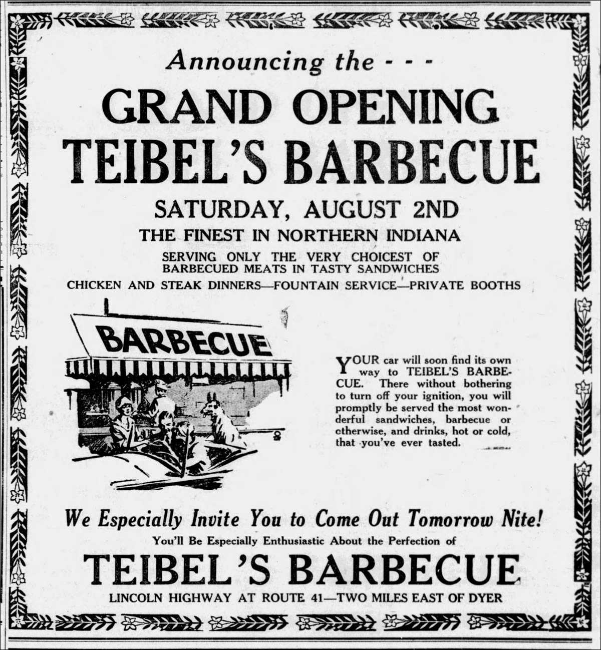 Teibel's-1930, Aug 1, The Times