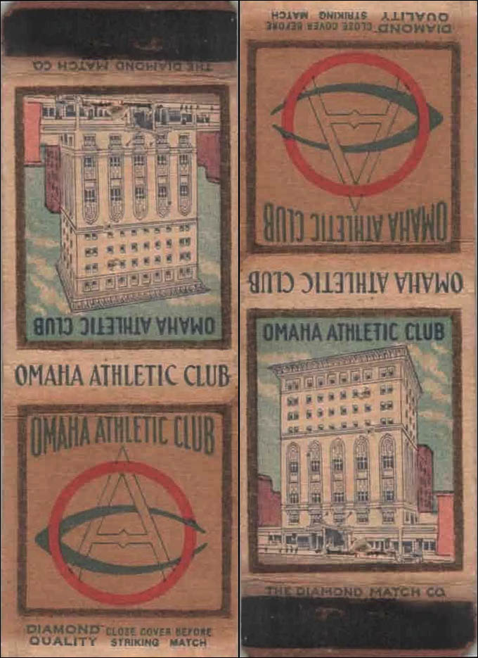 Omaha Athletic Club-matchbook
