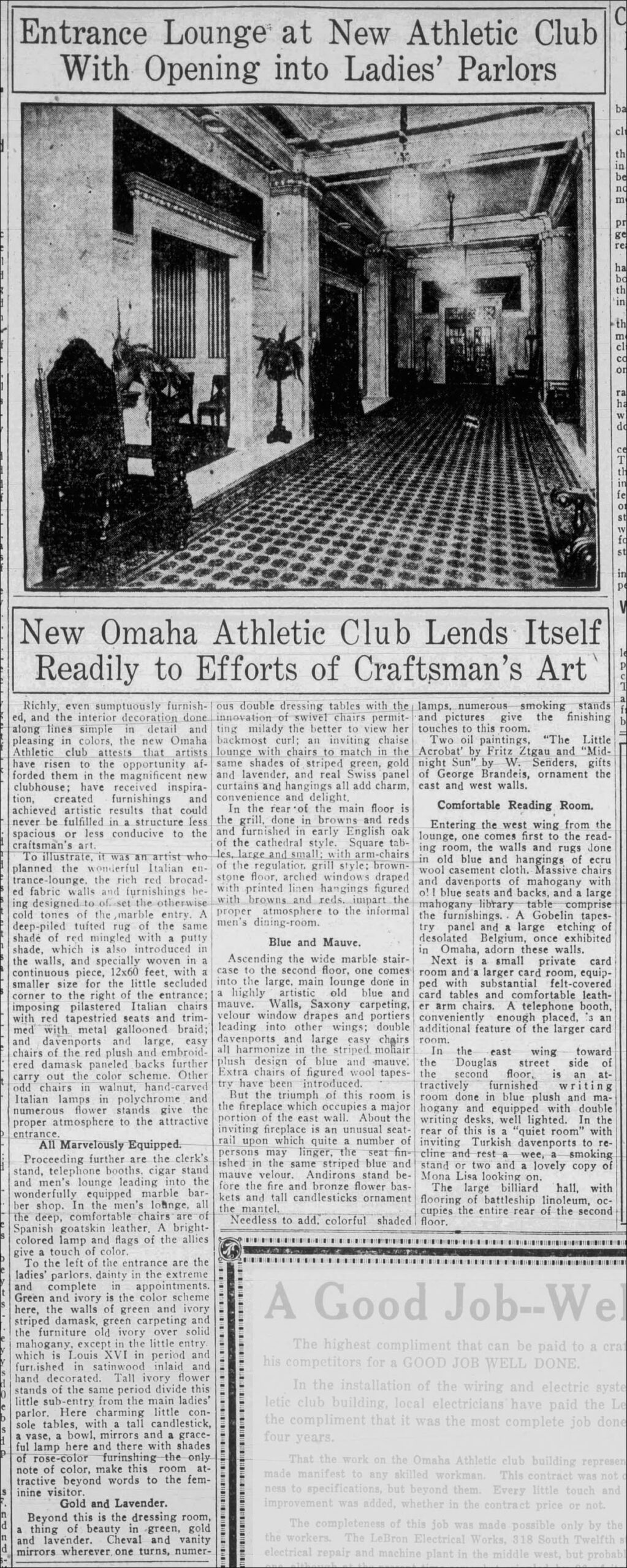 Omaha_Athletic_Club_Entrance_Lounge_Omaha_Daily_Bee_Sun_Dec_15_1918